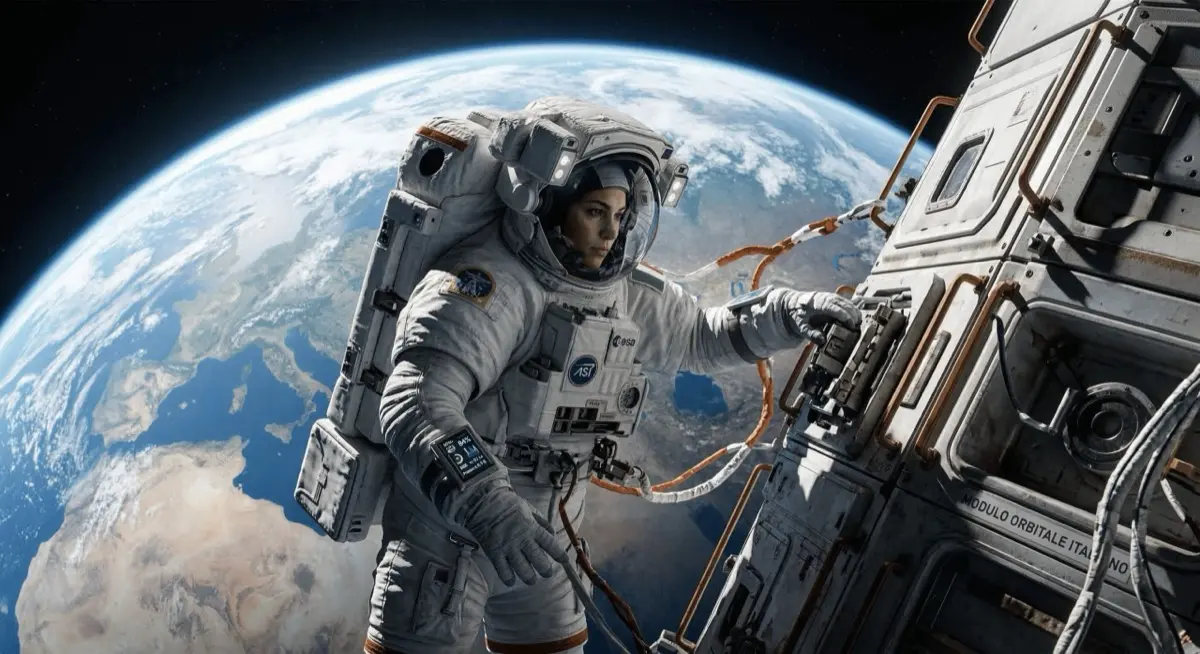 Astronauta no espaço — inspiração para os módulos técnicos do programa aeroespacial